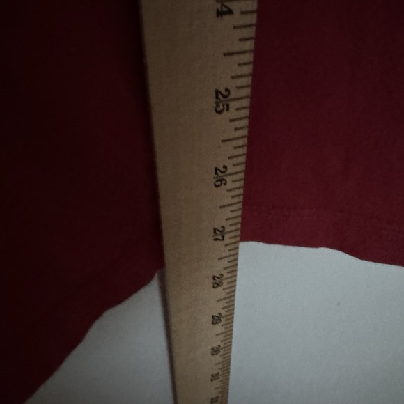 Gustin Shirt Mens Small Red Crewneck Short Sleeve Made in USA Tee Cotton Blend - Picture 7 of 7